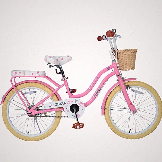 20 Inch Girls Bike with Basket Carton Steel Frame for 7-10 Years Old Kids, Pink