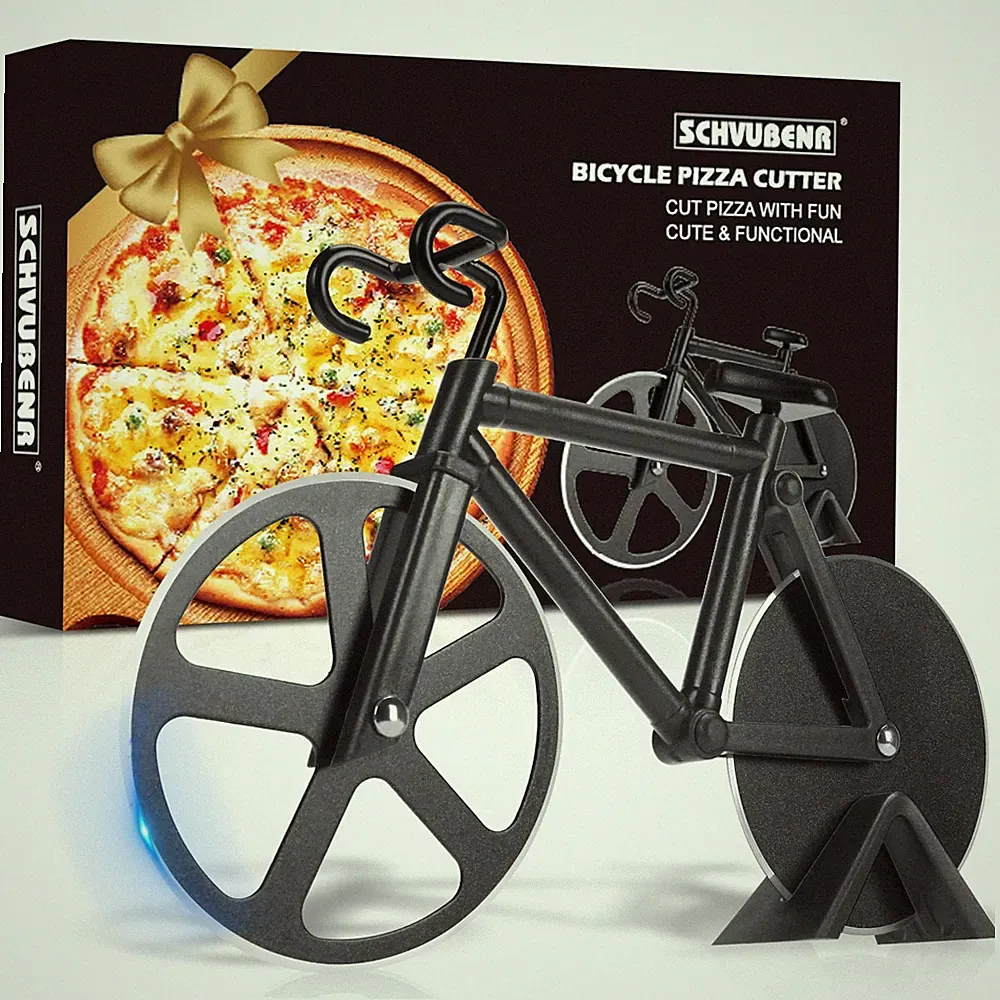 Bicycle Pizza Cutter Wheel - Gifts for Cyclists, Men, Dad, Bike Lovers - Funn...