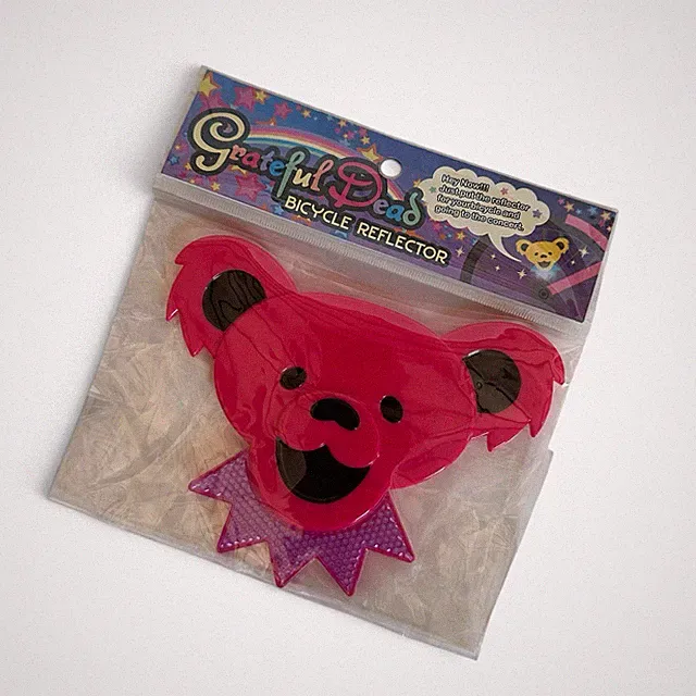 BLUE LUG Grateful Dead Bear Reflector, PINK, Gravel Bike, Road, Cruiser, RARE!!