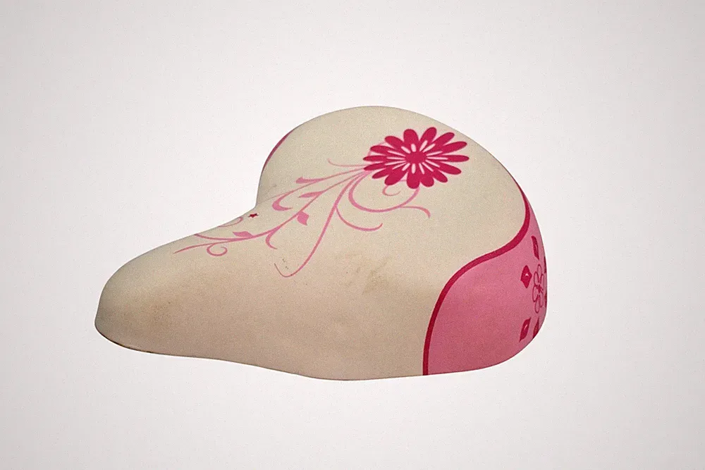 CICINA Kids Comfort Bicycle Saddle Seat Spring Suspension Flowers Girls Pink