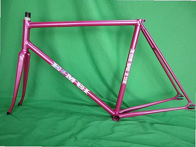 Eimei Pink Metallic NJS Approved Keirin Frame Track Bike Fixed Gear 53.5cm