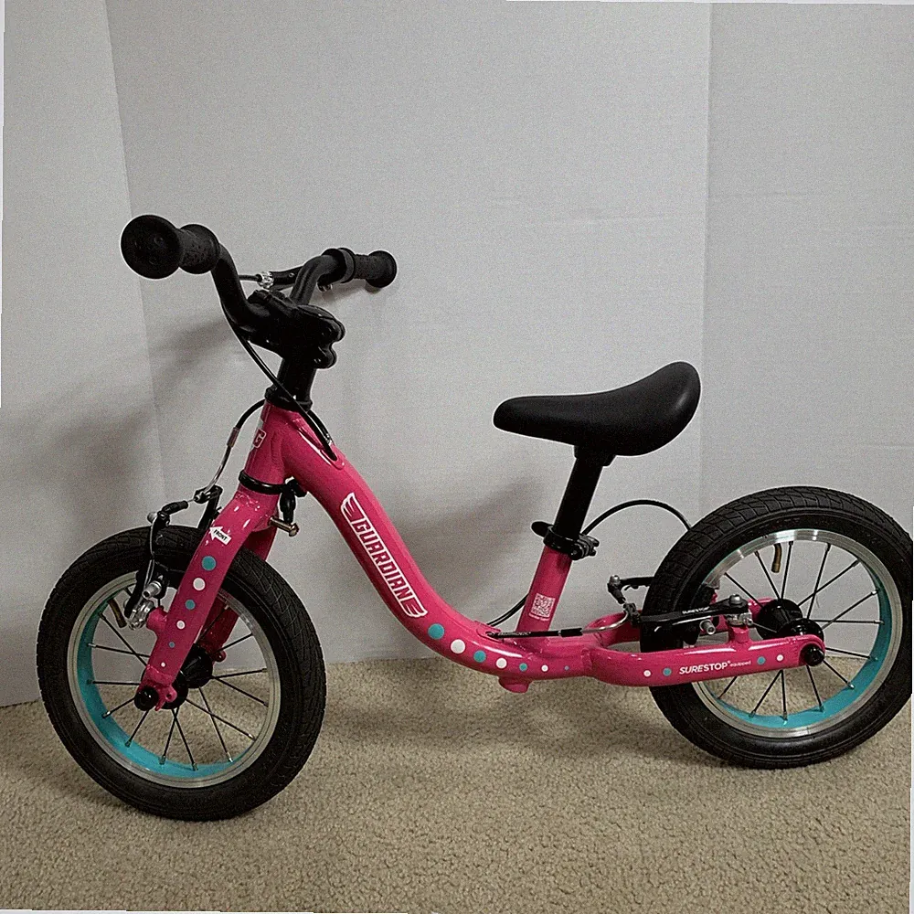 Guardian 12” Balance Bike Kids Bicycle – Pink 1.5 - 4 Year Old