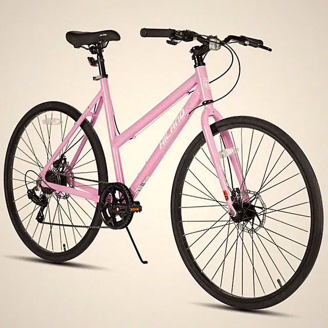 HILAND 700C Hybrid Road Bike 7-Speed Disc Brake Urban City Commuter Adult