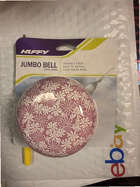 Huffy Jumbo Pink Flower Bike Bell Clear Crisp DING DONG Sound Easy-Mount Design