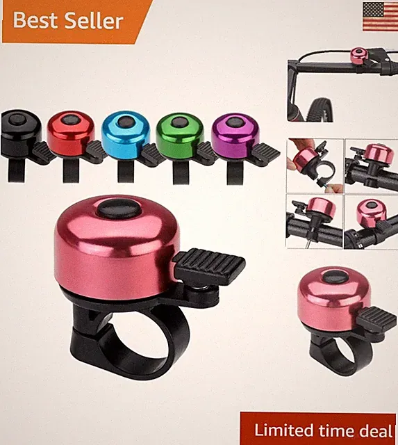 Lightweight 22mm Handlebar Bike Bell - Adorable Design & Guaranteed Satisfaction