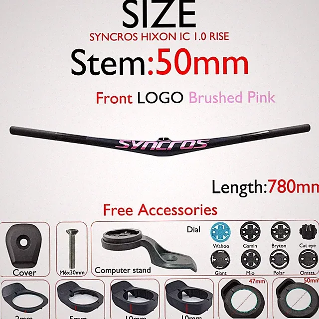 Lightweight Carbon Fiber Integrated Mountain Bike Handlebar 28.6mm 720-800mm