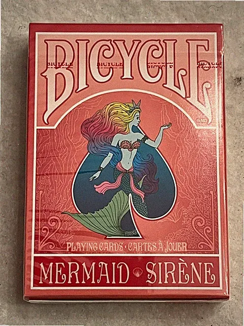 Mermaid (Pink) [Bicycle]- Playing Cards