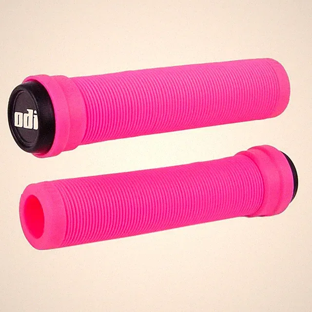 ODI Soft Flangeless Longneck Grips BMX MTB Hybrid Bike Scooter Softies No Flange
