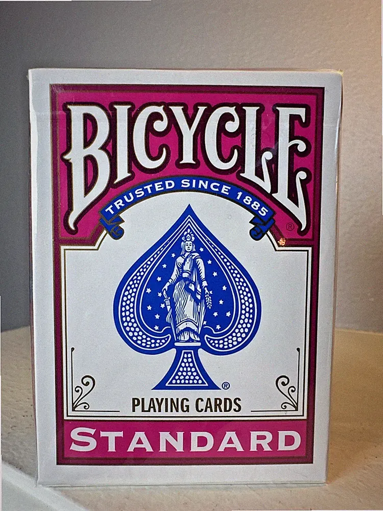 PINK Bicycle Playing Cards, Rider Back, Standard Deck, 2010 NEW