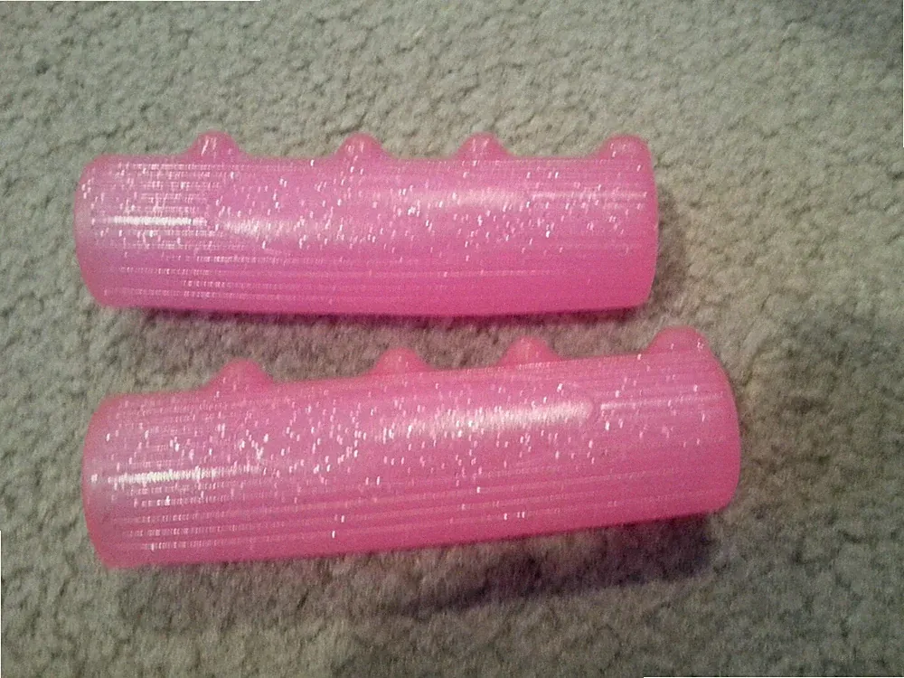 PINK SPARKLE BICYCLE GRIPS BEACH CRUISER BICYCLE LOWRIDER & OTHERS