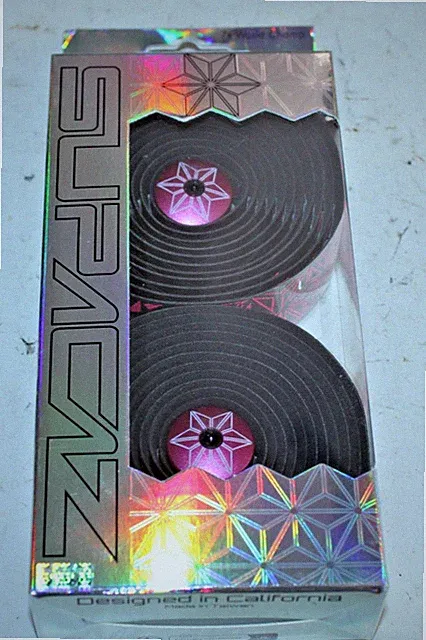 Supacaz Super Sticky Kush Handlebar Bar Tape Bike Wrap Bar End Plugs Neon Pink ~