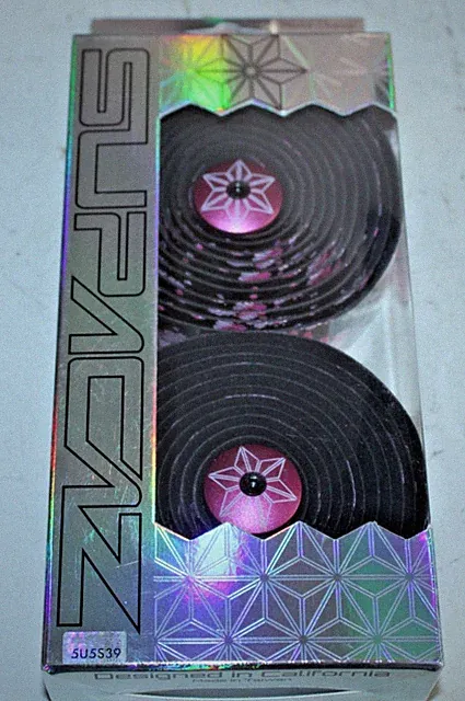 Supacaz Super Sticky Kush Handlebar Bar Tape Bike Wrap Bar End Plugs Sakura Pink