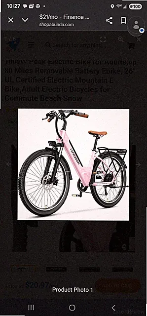 VEFREEDOM Electric Mountain Bike Pink 26" Fat Tires Rear Rack Removable Battery