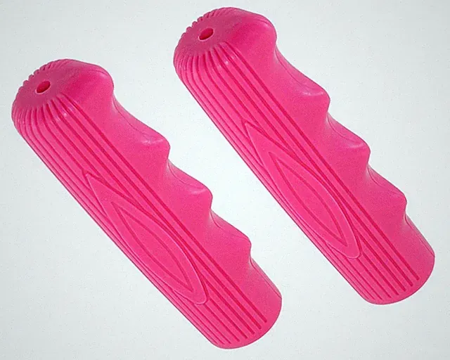 Vintage Schwinn Stingray Style Bicycle Rubber Bike Handlebar Pink Cruiser Grips.